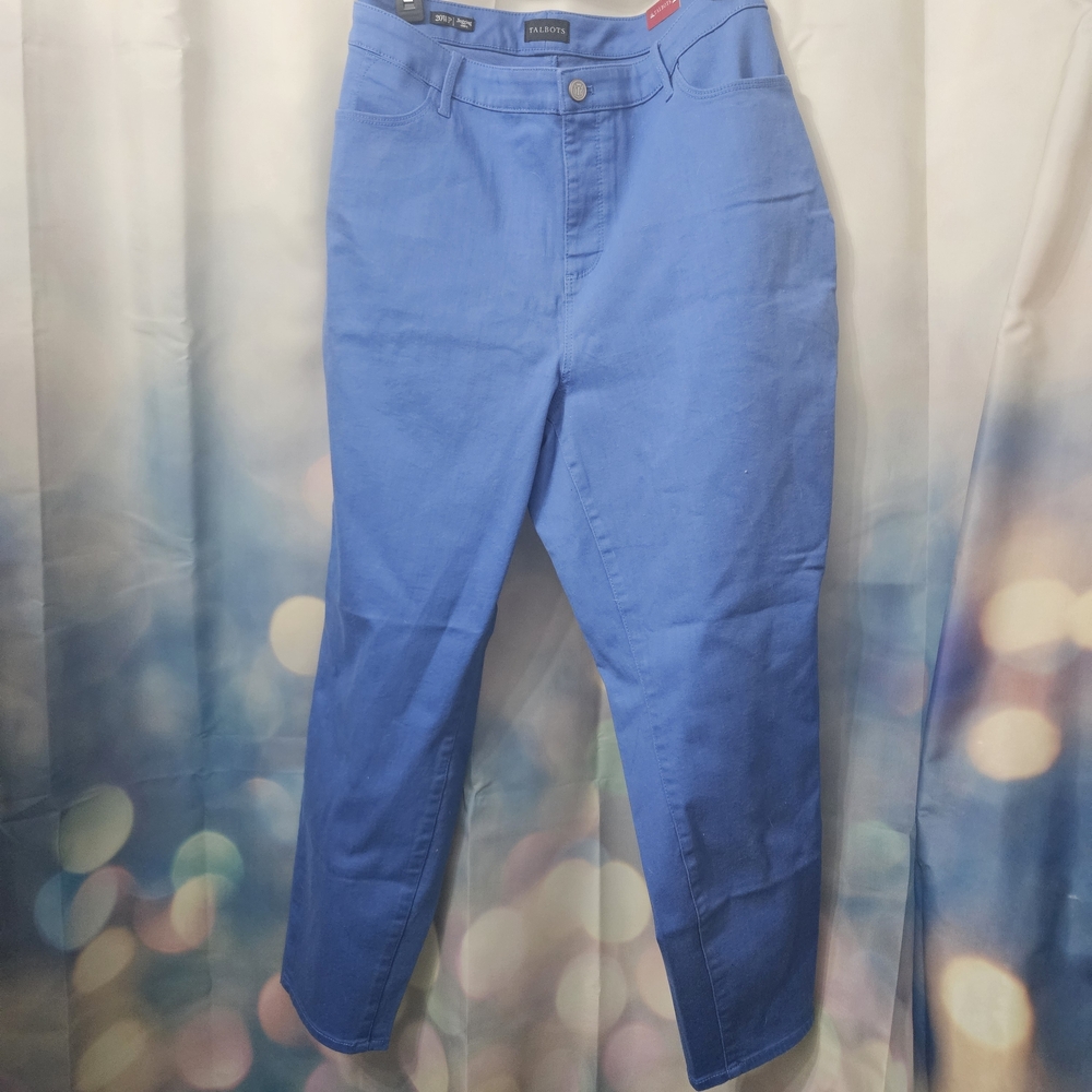 Talbots Blue Women's Curvy Jeggings High Waisted 20w NWT